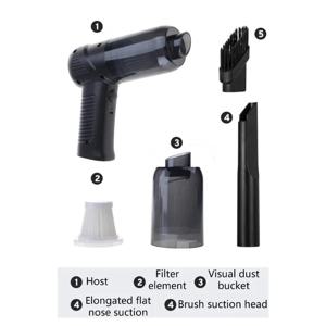 가정용 진공 청소기 소형 자동차 무선 충전 완전 자동 고출력 강력한 자동차 진공 청소기 데스크탑 컴퓨터