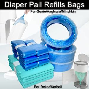 1/2/3/5/10Pcs Aenie Minchkin Angelcare 기저귀 버킷 용 Dekor 클래식 기저귀 용 트위스트 & 클릭 용 Bady 기저귀 리필 가방