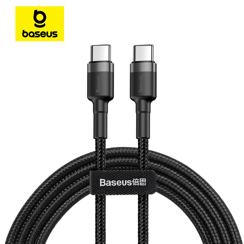 Baseus 100W USB C-USB 유형 C 케이블(iPhone 15 Plus Pro max USB C PD 고속 충전기 코드 Macbook Pro용 USB-C 유형-c 케이블)