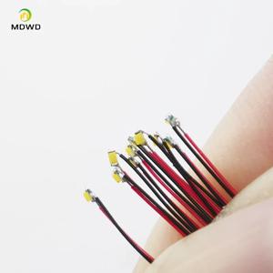 10pcs/Lot0402 SMD 모델 기차 HO N OO 스케일 사전 납땜 마이크로 Litz 유선 LED 리드 와이어 30cm