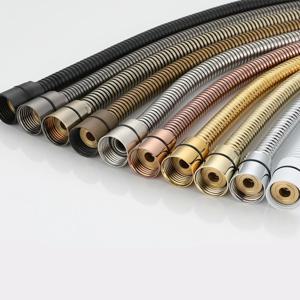 새로운 고품질 블랙 샤워 호스 욕실 피팅 스테인레스 스틸 소프트 목욕 튜브 1.5/2/3 미터 물 파이프 크롬, 골드, 그레이