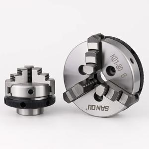 K01-50/63/80/100 3 조 셀프 센터링 50/63/80/100mm(1.94/2.48/3.15/3.94ft) 수동 스크롤 미니 목재 선반 척