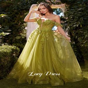 메쉬 아플리케 그레이스 라인 이브닝 드레스 웨딩 파티 댄스 파티 드레스 우아한 여자 샤론 해피 졸업 여성 가운 맞춤형