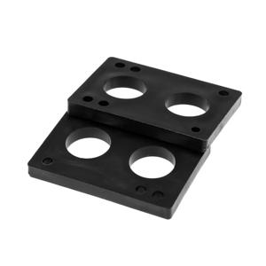 블랙 PE 롱보드 및 스케이트보드 충격 패드, 2x1 쌍 교체, 6mm