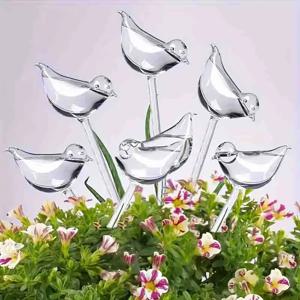 2pcs/5pcs 자동 식물 자체 급수 조류 모양 물 장치 홈 정원 꽃 식물에 대 한 플라스틱 물방울 관개 시스템
