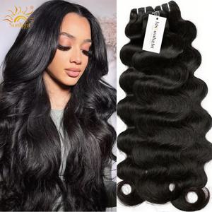 15A 바디 웨이브 번들 100% 생인모 브라질리언 위빙 1/3/4피스 붙임머리 천연 생처녀 인모 헤어 익스텐션