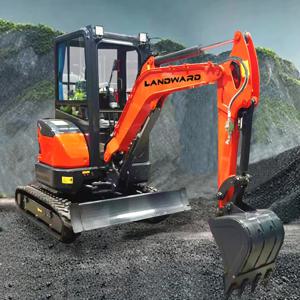 LANDWARD YANMAR 굴삭기 2.5톤 미니 굴삭기 옵션 엔진 24HP XT25U 크롤러 캡 미니 굴삭기 3톤 유로 5 맞춤형