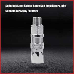 1/4 3/8 인치 스테인레스 스틸 범용 에어리스 고압 스프레이 건 페인트 분무기 용 고품질 호스 회전 조인트 ﻿