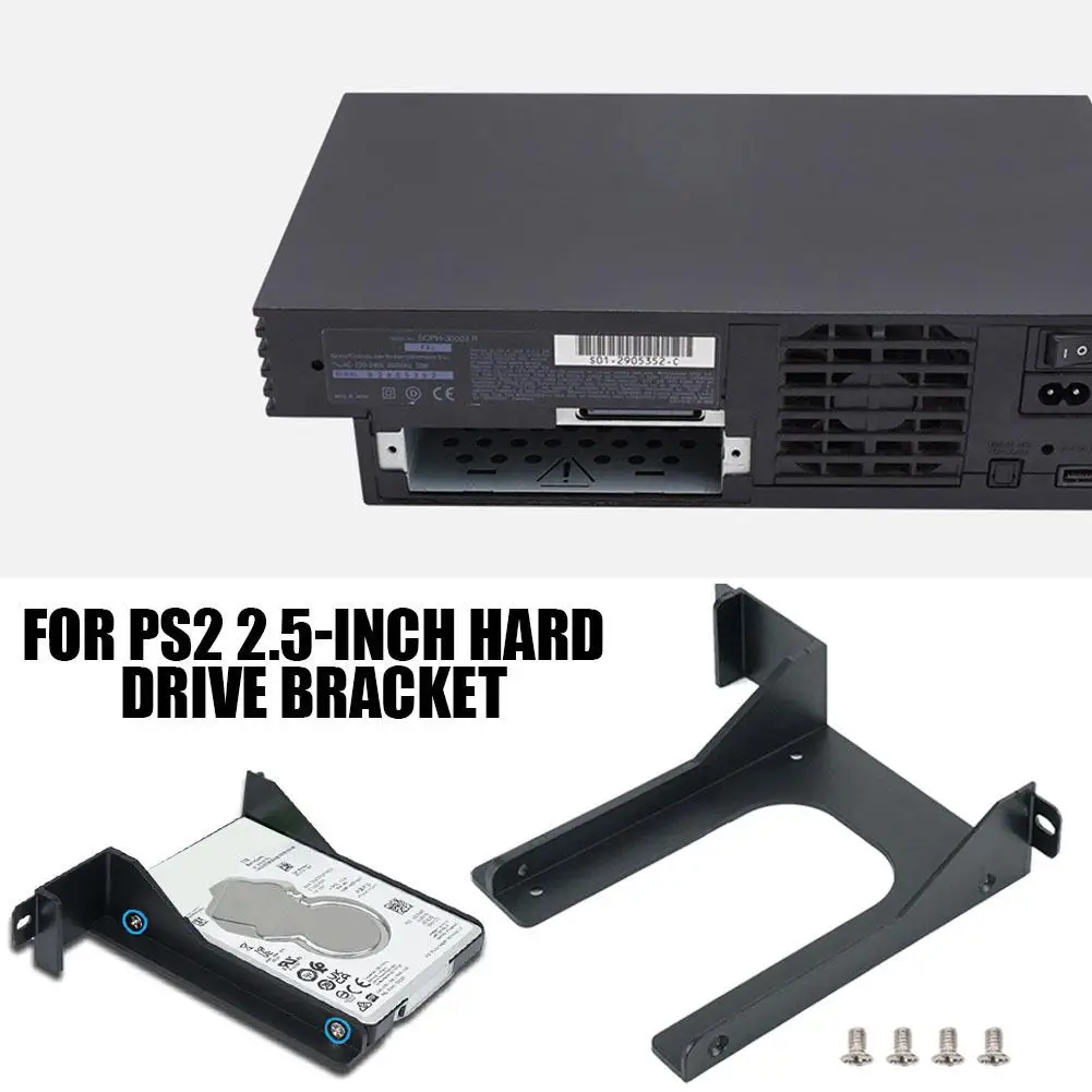 2.5 인치 HDD 어댑터 3D 인쇄 SSD 지원 홀더 게임 콘솔 PS2 SCPH 30000/50000 용 게임 액세서리 사용 용이