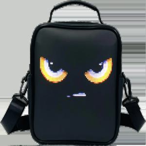 LED 디스플레이, APP 제어 기능이 있는 슬링 백 남성 여성을 위한 저렴한 크로스바디 방수 어깨 가슴 배낭 사이클링 여행 데이팟