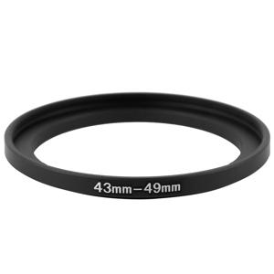 카메라용 핫 세일 43mm ~ 49mm 금속 스텝 업 필터 링 어댑터
