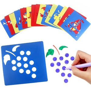 6 PCS 드로잉 템플릿 플라스틱 속이 빈 그림 눈금자 여러 색상 만화 동물 자동차 Artclass 용품 드로잉 보드 ZYF