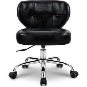 네일 기술용 페디큐어 의자, 유압 살롱 스파 의자 등받이 지원 짧은 높이 조절 가능한 회전 의자