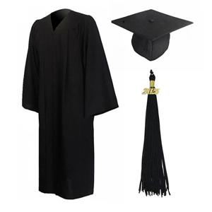 모자와 함께 검은 졸업 학사 유니폼 2025 교양 학생 졸업 가운 의사 마스터 졸업 파티 의류