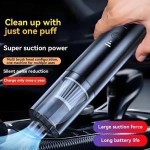 먼지 수집가 휴대용 진공 청소기 강력한 흡입 전기 무선 스마트 홈 청소 자동차 진공 청소기 2025 새로운