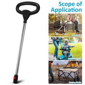 캠핑 유모차 푸시로드 교체 핸들 퀵 릴리스 핸들 아기 유모차 액세서리 스케이트 보드 핸들 스쿠터 푸셔