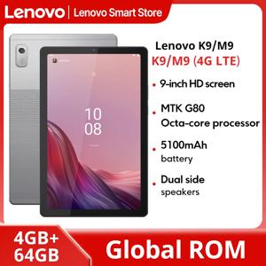 레노버 탭 K9/M9 태블릿 4G LTE+WiFi 글로벌롬 9인치 MTK G80 옥타코어 4GB 64GB 5100mAh 안드로이드 13 돌비 애트모스 사운드 PC 패드