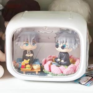 신비한 상자 보관 상자 인형 보관 상자 사각형 봉제 인형 디스플레이 스탠드 보관 상자 야외 디스플레이 스탠드