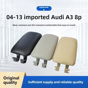 아우디 A3 8P 2003-2012용 범용 블랙 가죽 PU 자동차 팔걸이 센터 콘솔 뚜껑 교체품 (자동차 내부 액세서리)