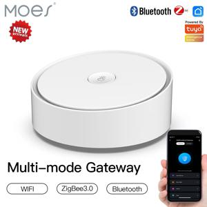 MOES Tuya 다중 모드 게이트웨이 ZigBee WiFi Bluetooth 메시 허브 Alexa Google 홈을 통한 Life APP 무선 리모컨이 포함된 스마트