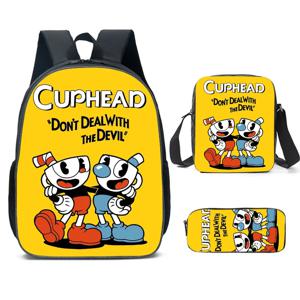아마존 핫셀링 티컵 헤드 백팩, 학생 백팩, 만화 백팩, 숄더백, 필통