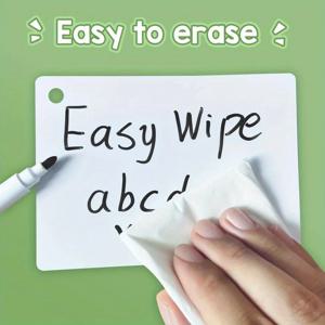 라미네이트 지울 수 있는 플래시 카드 20팩 화이트보드 색인 양면 건식 지우기 교사용 재사용 가능한 카드 종이 재료