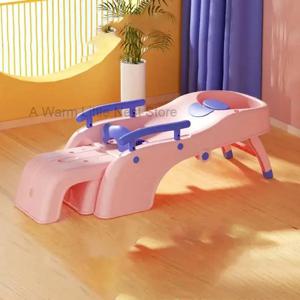 성인용 샴푸 의자 미용사 헤어 워시 어린이 살롱 샴푸 침대 홈 뷰티 면도 조명 샴푸 스파 살롱 가구