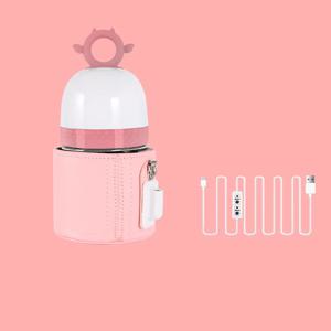 휴대용 USB 아기 젖병 따뜻한 여행 우유 따뜻한 유아 수유 병 가열 커버 절연 온도 조절기 식품 히터
