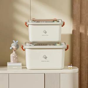 휴대용 의학 상자 대용량 홈 가구 거실 글러브 박스 홈 응급 의학 상자 다층 보관 상자