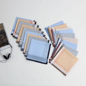 12Pcs 남자 면 손수건 정장 포켓 수건 물 흡수 닦아 땀 스퀘어 타월 클래식 격자 무늬 40*40cm