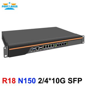 파트커 1U 랙 방화벽 어플라이언스 2x10G SFP+ 4x i226-V 2.5G 인텔 N150 DDR5 NVMe 네트워크 라우터 서버 미니 PC AES-NI