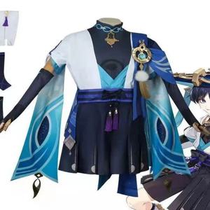 고급 코스프레 게임 캐릭터 방랑자 캡슐 풀세트 의상 고품질 모자 포함 중국 전통 민족 스타일