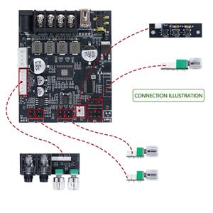 【GLAD】ZK-502T 100W 증폭기 보드 리드 통합 Bluetooth 5.4 전력 스테레오 증폭기 보드 TPA3116D2