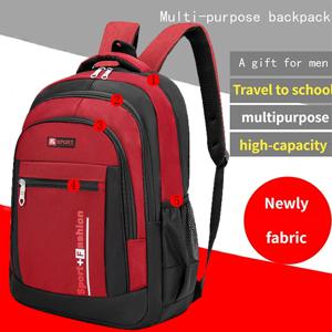 남성과 여성을 위한 중성적인 스타일의 백팩으로, 학생들의 여행과 나들이에 적합하며 여러 개의 수납 포켓이 있어 정리가 용이합니다.