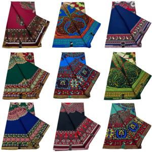 최신 앙카라 왁스 원단 고품질 아프리카 왁스 프린트 100% 코튼 소프트 파뉴 (네팔 드레스용)