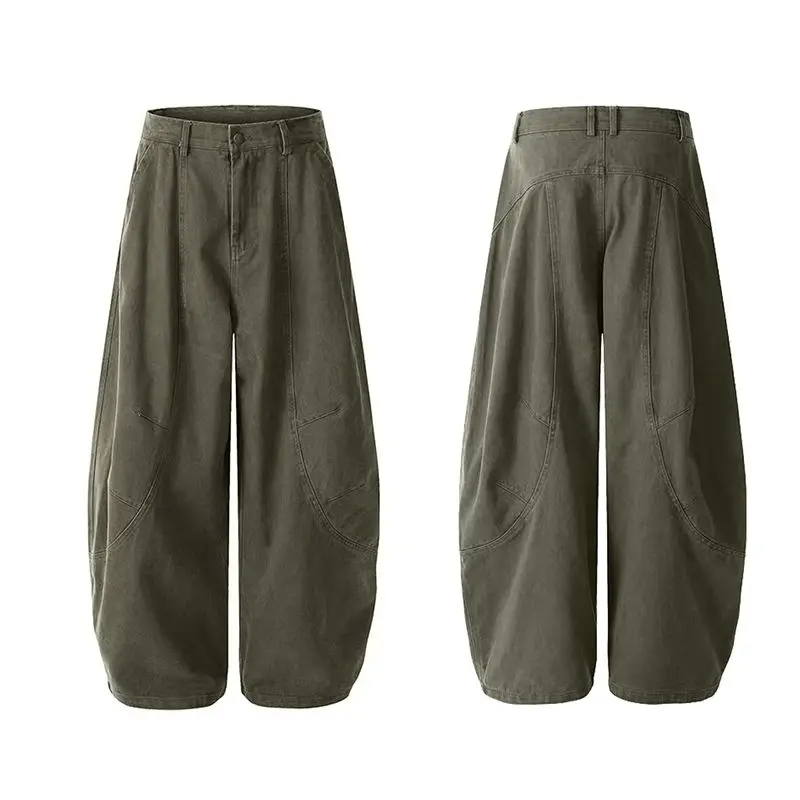 가을 Y2K 패션 여성 와이드 레그 카고 데님 진 여성 빈티지 한국 인기 소녀 스트레치 스트리트웨어 고딕 캐주얼 진