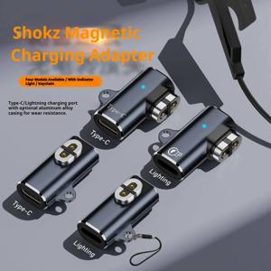 USB C/iOS용 마그네틱 어댑터, 쇼크즈 헤드폰 충전 케이블 어댑터, 90도 굽힘 충전 케이블, 마그네틱 컨버터