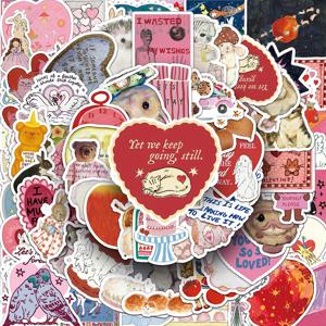 10/30/50/100개 레트로 동화 스타일 만화 스티커 미학적 예술적 그래피티 문구류 노트북 빈티지 장식 데칼