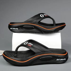 여름 남성 슬리퍼 미끄럼 방지 EVA 플립플랍 가벼운 홈 샌들 부드러운 고품질 슬라이드 패션 야외 해변 욕실용