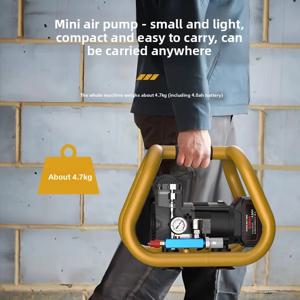 목공용 특수 에어 펌프 리튬 배터리 미니 에어 컴프레서 소형 휴대용 타이어 공기 주입 펌프 에어 컴프레서