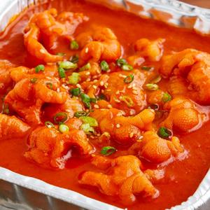 (1+1)매운 무뼈 국물 닭발+조리냄비세트 꼬들꼬들 식감+칼칼 매운 맛 전용 냄비로 간편하게! 즉석 밀키트 캠핑 홈파티