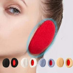 겨울용 따뜻한 귀마개 1쌍, 헤어 클립 없음, 남녀용 별도 귀패드, 이음새 없는 귀덮개