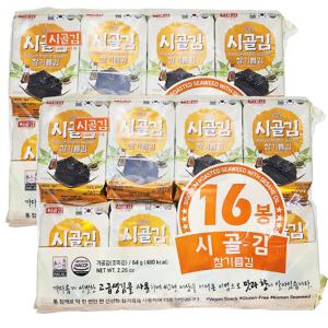 시골김 갓구운 참기름김(4g X 16개입) 64g 2개