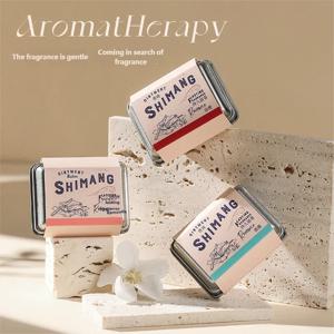 오래 지속되는 은은한 향의 고체 향수 스틱, 남녀공용 휴대용 플로럴 향, 침향, 복숭아 함유