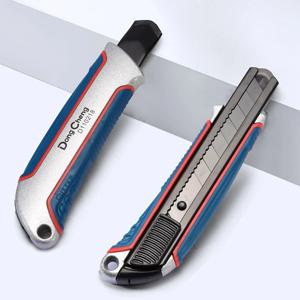 헤비듀티 SK5 접이식 다용도 칼, 알루미늄 합금 손잡이, 18mm 넓은 칼날, 사무실 및 가정용 절단 작업에 적합