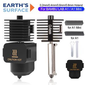 Bambu Lab A1 A1 Mini용 3D 프린터 핫엔드 키트, 고속 핫엔드 어셈블리, 0.2 0.4 0.6 0.8mm 경화강 노즐