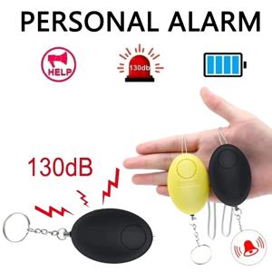 저렴한 자기 방어 경보기 130dB 계란 모양 소녀 여성 보안 보호 경보 개인 안전 소리 큰 키체인 비상 경보기