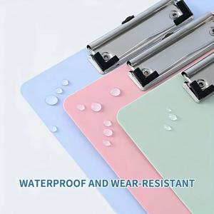 A4 클립보드 폴더 - 내구성 있는 PP 소재, 학생 및 전문가를 위한 필기 패드가 있는 사무용 문서 홀더