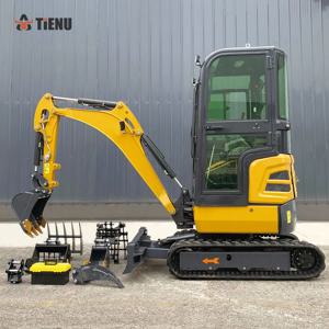 미니 굴삭기 1500Kg 디젤 엔진 크롤러 굴삭기 맞춤형 다기능 쿠보타 엔진 소형 굴삭기 정원 농장용