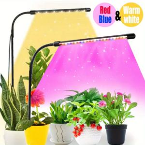 USB 인터페이스 풀 스펙트럼 식물 성장등 3색 스위치 디밍 타이머 호스 포함 토양 삽입용